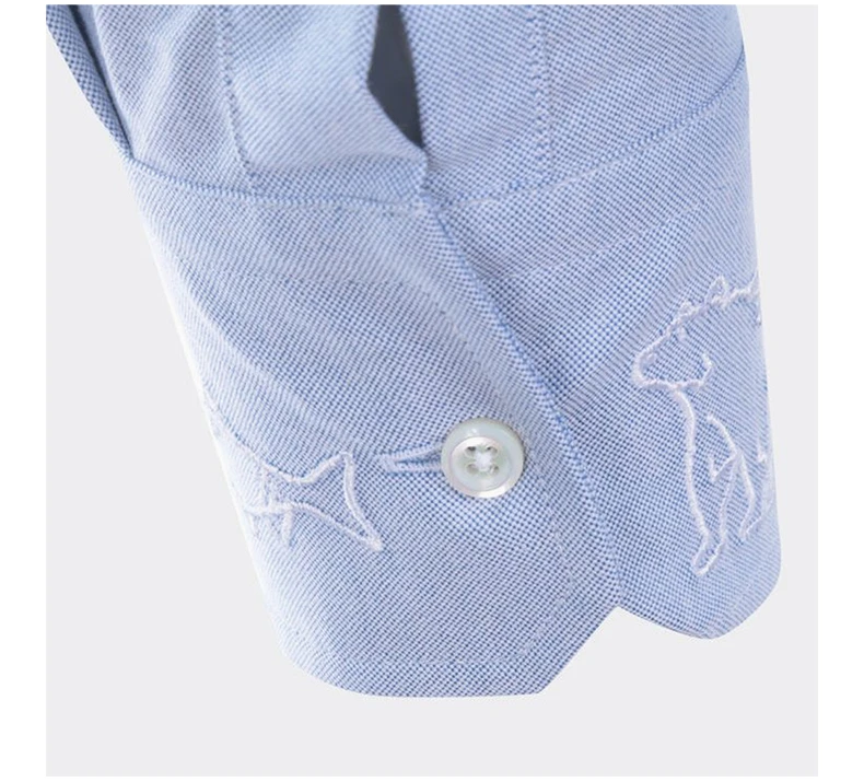 商品Thom Browne|THOM BROWNE 蓝色男士衬衫 MWL272E-07606-480,价格¥4822,第7张图片详细描述