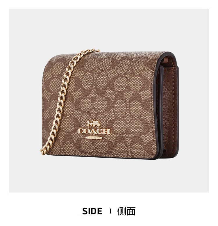 商品Coach|COACH/蔻驰 女士PVC配皮钱包 CF468IMBDX,价格¥914,第4张图片详细描述