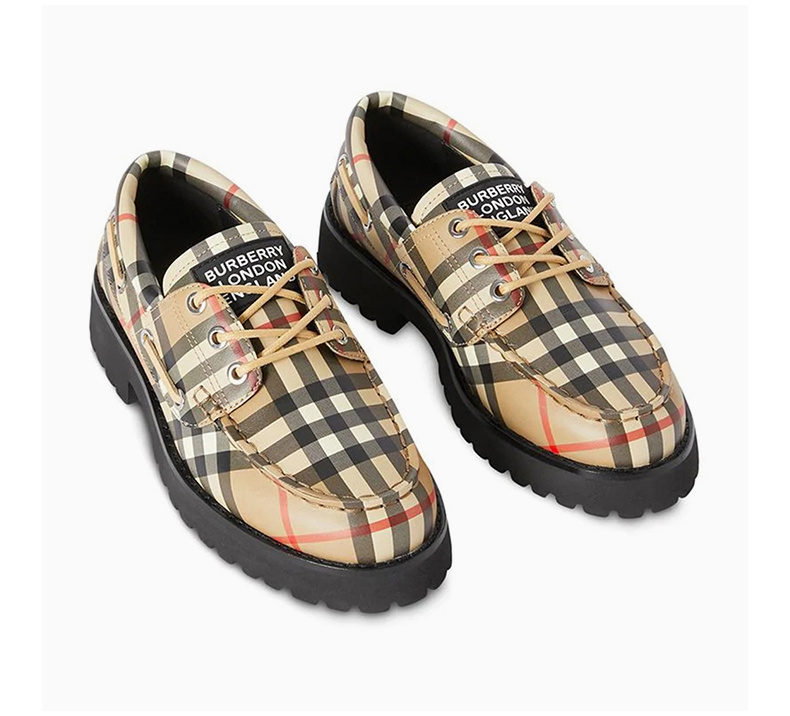 商品Burberry|Burberry Kids 博柏利童装 女童格纹系带鞋 8023816,价格¥1934,第8张图片详细描述