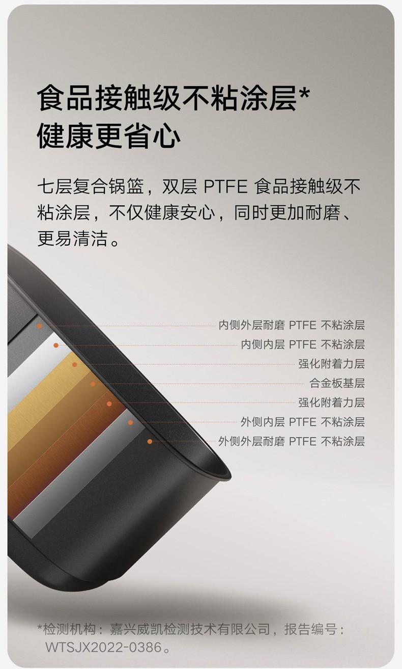 商品[国内直发] XIAOMI|小米米家智能空气炸锅Pro 新款家用4L大容量可视薯条机烤箱,价格¥737,第20张图片详细描述