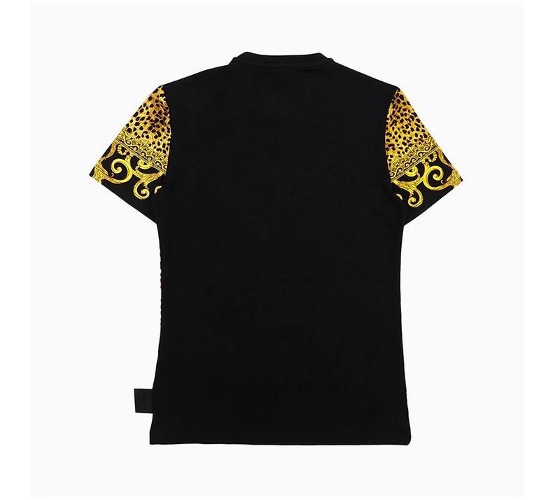 商品[国内直发] Versace|VERSACE JEANS COUTURE 拼色男士T恤 B2HUA7FP-36244-923,价格¥1245,第5张图片详细描述