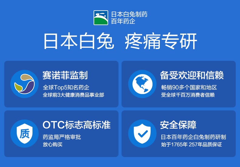 商品EVE|日本白兔EVE止疼药 痛经头痛牙疼速效退烧药 布洛芬止痛药片,价格¥171,第3张图片详细描述