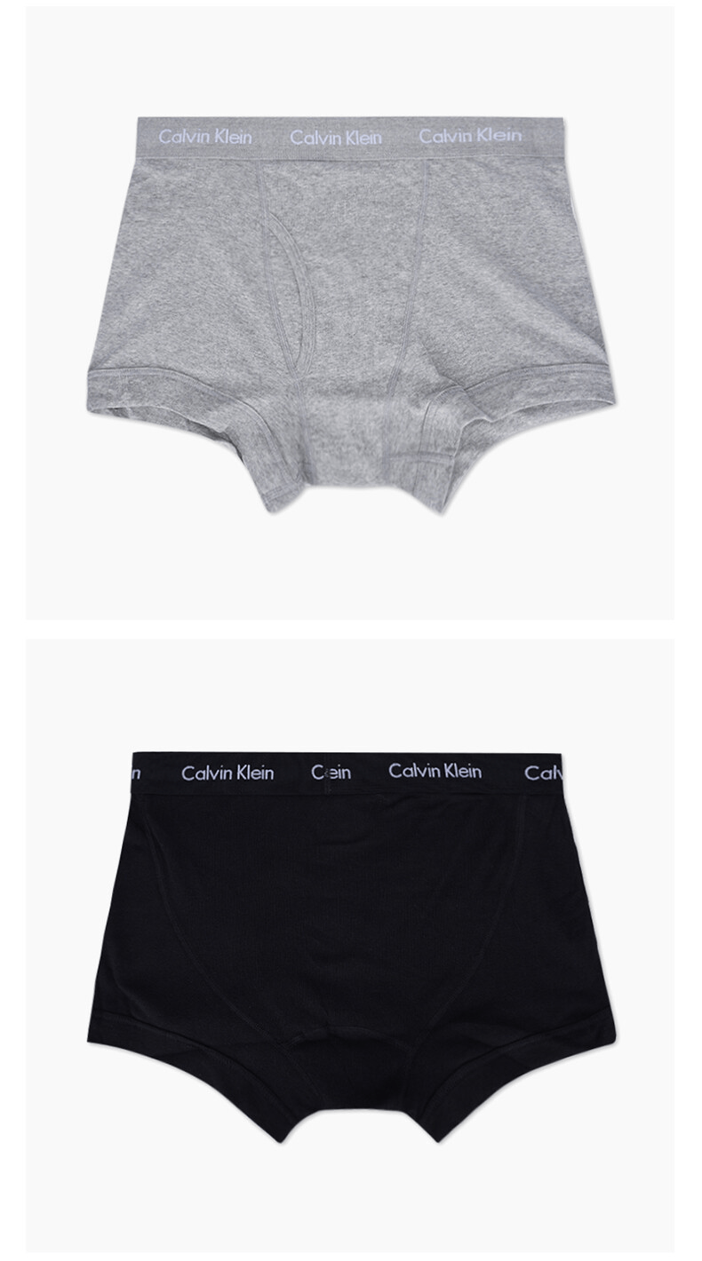 商品Calvin Klein|Calvin Klein 五条装男��士内裤黑色+灰色+浅紫色+蓝色+红色 NB2311-905-M,价格¥356,第7张图片详细描述