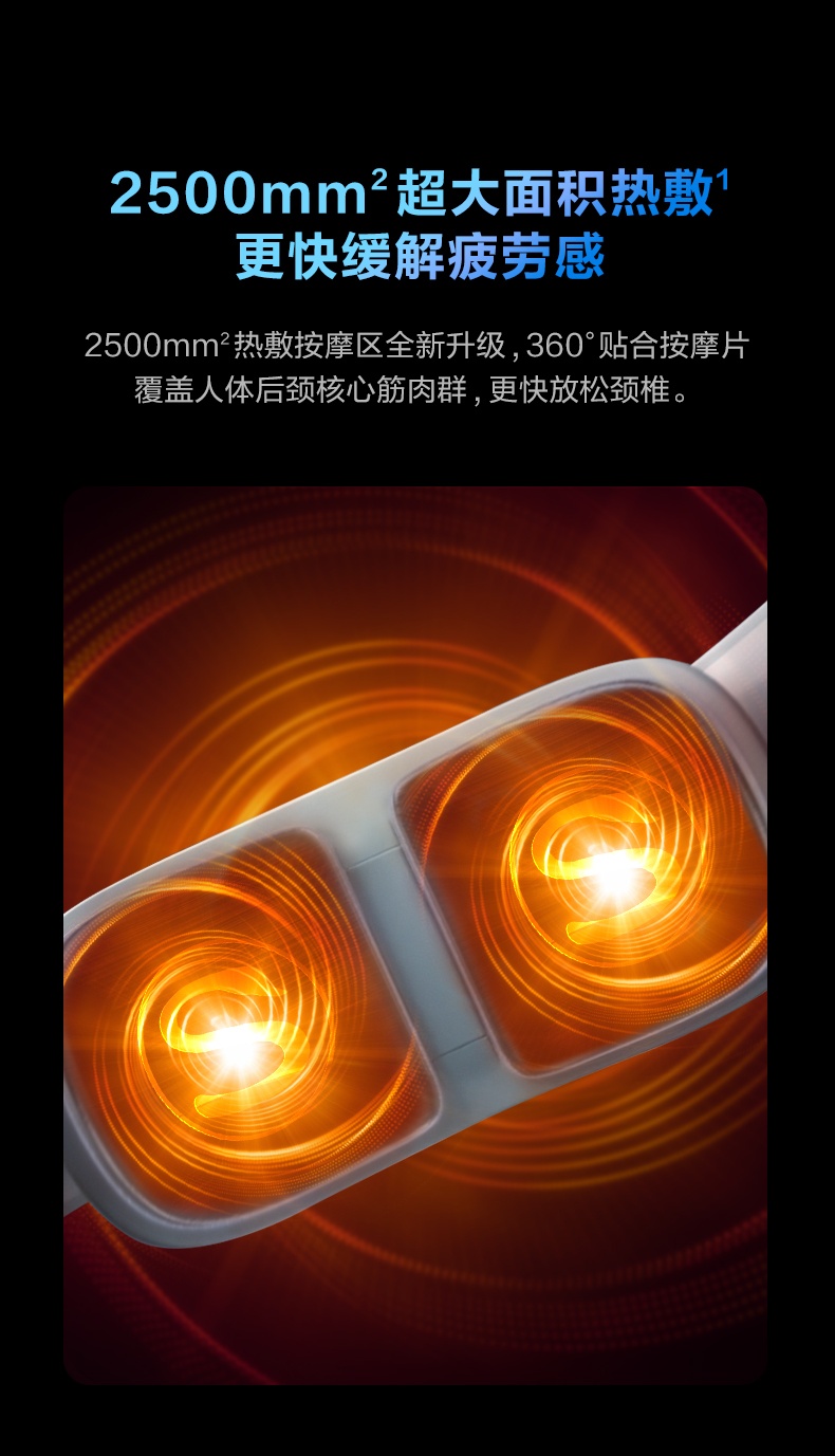 商品[国内直发] SKG|颈椎按摩器K5mini肩颈按摩仪颈部热敷蓝牙智能控制多功能肩颈按摩仪器,价格¥369,第12张图片详细描述