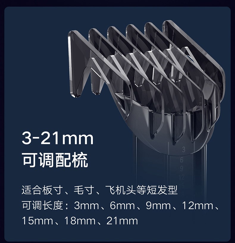 商品[国内直发] XIAOMI|小米电推子米家理发器电推剪家用剃头发神器自己剪自助小男士大人,价格¥267,第14张图片详细描述