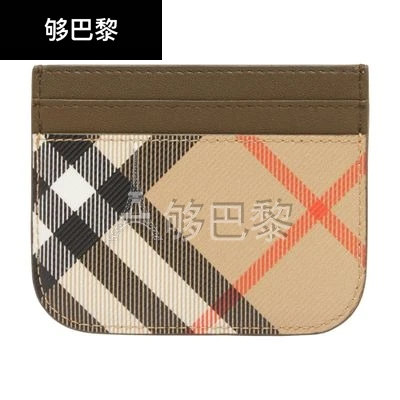 商品Burberry|【特惠8.4折】【预售】 女士 卡包 格纹卡包  8092722/B9368 BURRG759BEI,价格¥1948,第2张图片详细描述