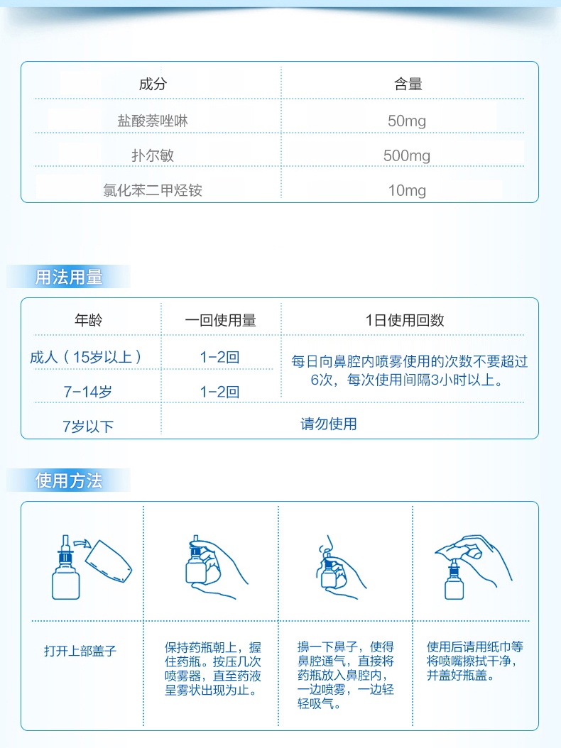 商品sato|日本佐藤sato鼻炎nazal鼻喷剂喷雾药,价格¥63,第3张图片详细描述