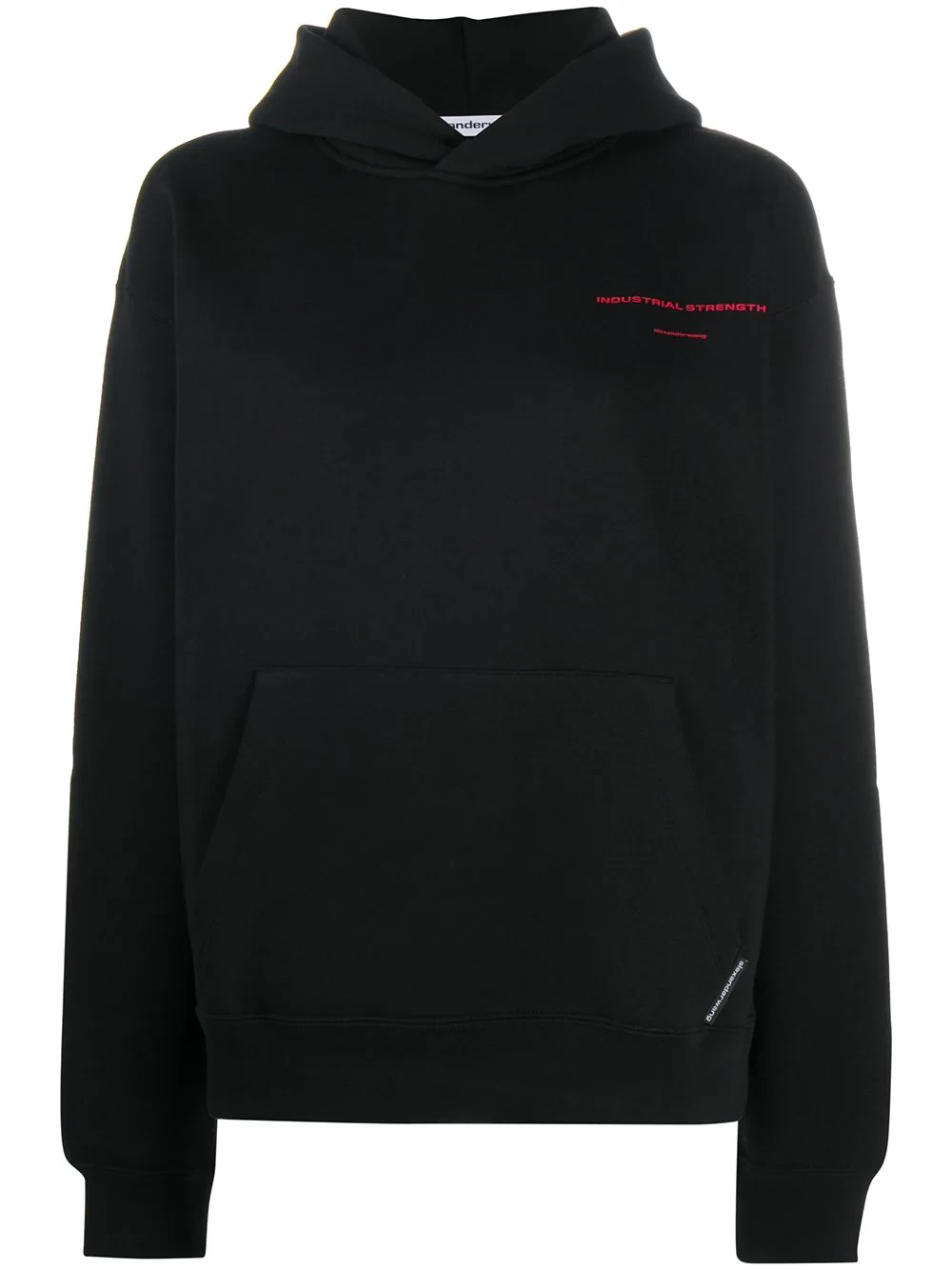 商品Alexander Wang|ALEXANDER WANG 女士黑色棉质字母LOGO印花连帽卫衣 UCC2201023-100,价格¥2124,第1张图片详细描述