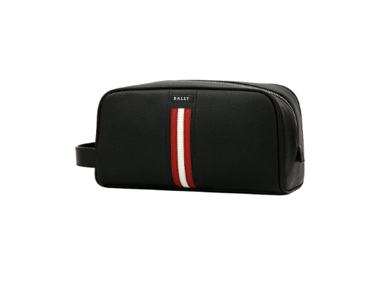 商品Bally|巴利 TAKIMO 黑色红白条纹织带手拿包TAKIMO.LT-6226521（澳门仓发货）,价格¥2587,第8张图片详细描述