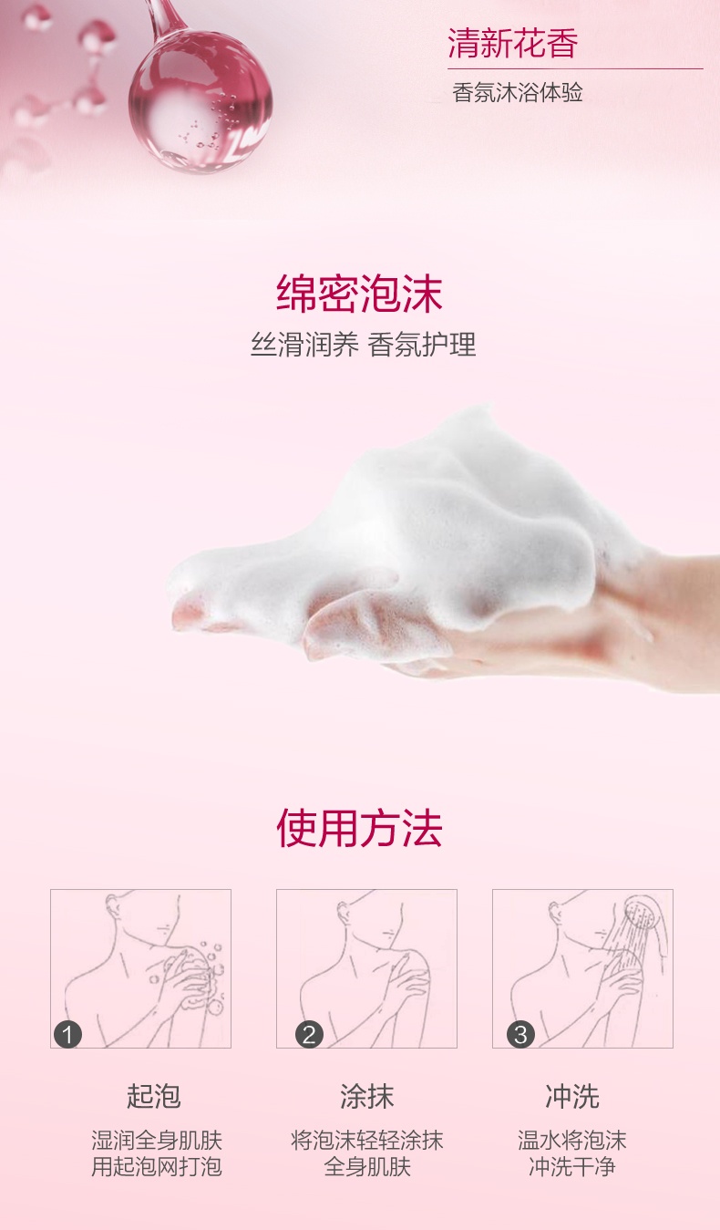 商品[国内直发] POLA|POLA日本宝丽清香柔润沐浴露 保湿滋润持久留香泡沫沐浴乳沐浴液500ml,价格¥158,第3张图片详细描述
