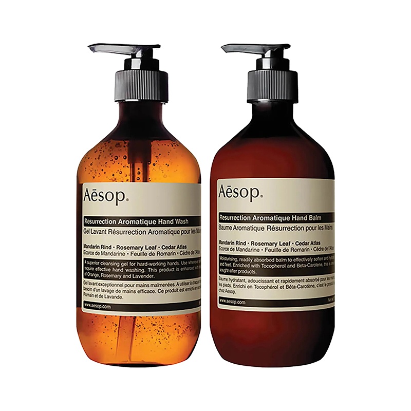 商品Aesop|伊索赋活芳香套装 洗手液500ml+护手霜500ml,价格¥864,第3张图片详细描述