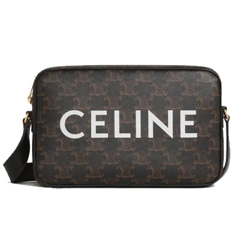 商品Celine|【国内直发合作国检】赛琳celine经典凯旋门印花邮差包男女同款情侣单肩包194502CIM-38NO,价格¥8839,第1张图片详细描述