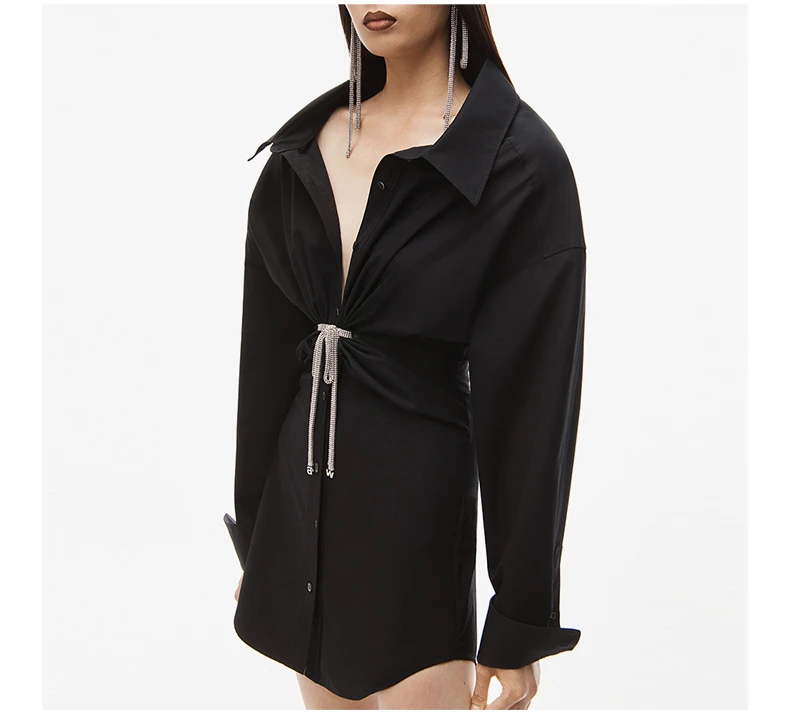 商品[国内直发] Alexander Wang|ALEXANDER WANG 黑色女士连衣裙 1WC1236209-001,价格¥6823,第7张图片�详细描述