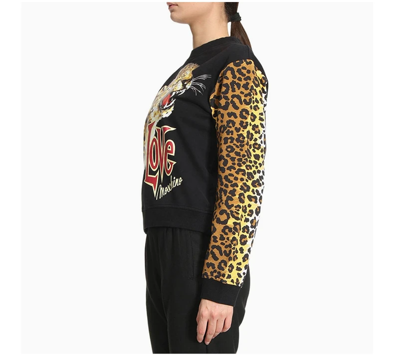 商品Moschino|MOSCHINO 黑色女士卫衣/帽衫 W630606-E1861-4045,价格¥1496,第5张图片详细描述