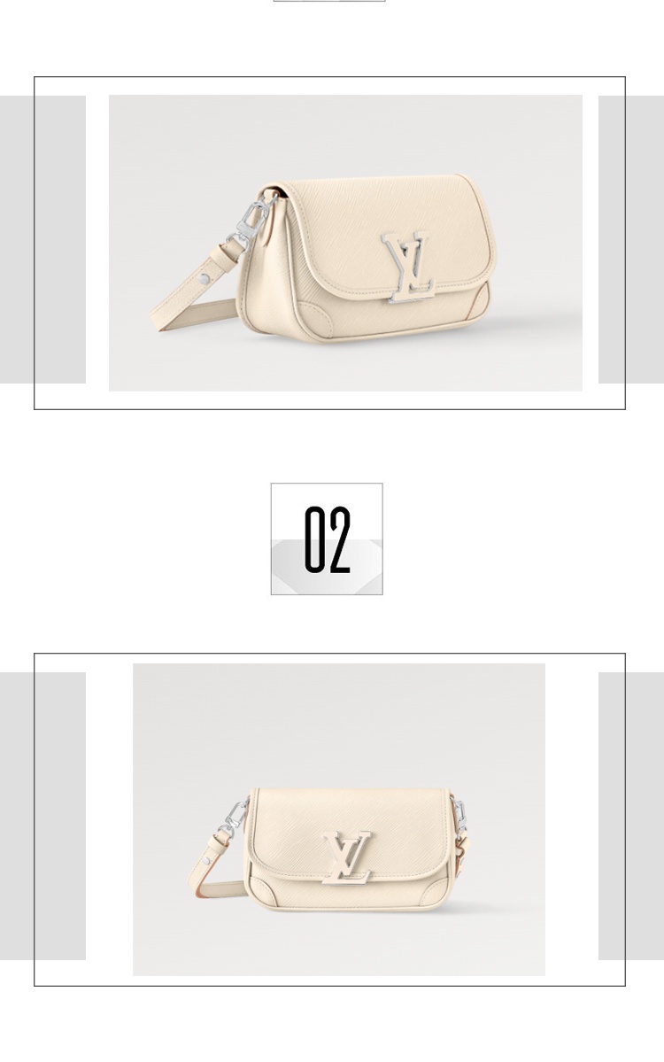 商品Louis Vuitton|Louis Vuitton/路易威登 白色BUCI单肩斜挎包 M59457 送礼好物,价格¥18216,第3张图片详细描述