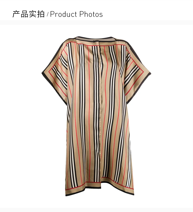 商品[国内直发] Burberry|BURBERRY  女士格纹棉质斗篷  8031540,价格¥4261,第3张图片详细描述