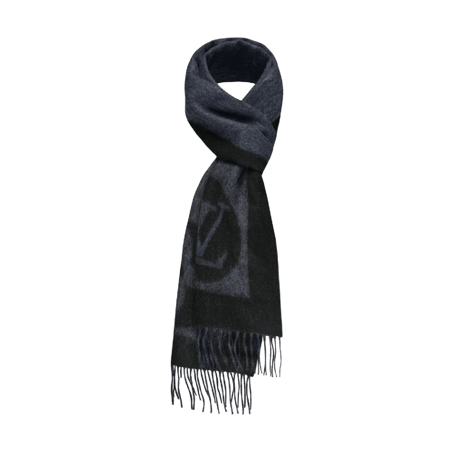 商品Louis Vuitton|【现货】路易威登 男士黑色羊毛羊绒CARDIFF围巾 M70482,价格¥4072,第2张图片详细描述