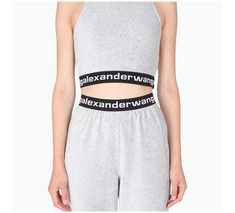 商品Alexander Wang|ALEXANDER WANG 灰色女士T恤 4CC2211212-030,价格¥1276,第6张图片详细描述