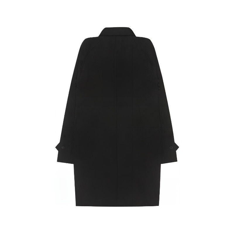 商品Burberry|【现货】博柏利 男士聚酯纤维暗扣翻领中款风衣80678531（三色）,价格¥2334,第2张图片详细描述
