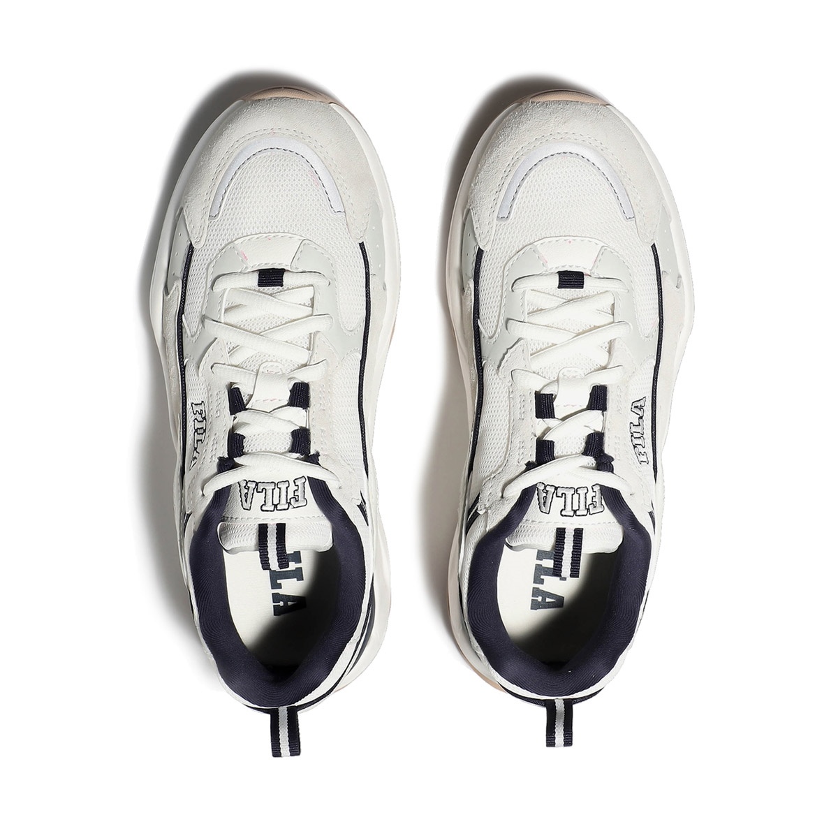 商品Fila|【享贝家】斐乐FILA 复古低帮运动鞋 男女同款 白蓝灰1RM02053E109,价格¥260,第2张图片详细描述