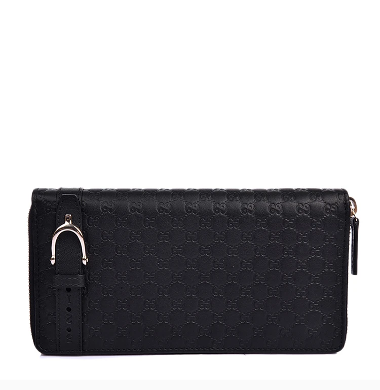 商品[国内直发] Gucci|GUCCI 女士黑色牛皮零钱包 309758-BMJ1G-1000,价格¥4204,第5张图片详细描述