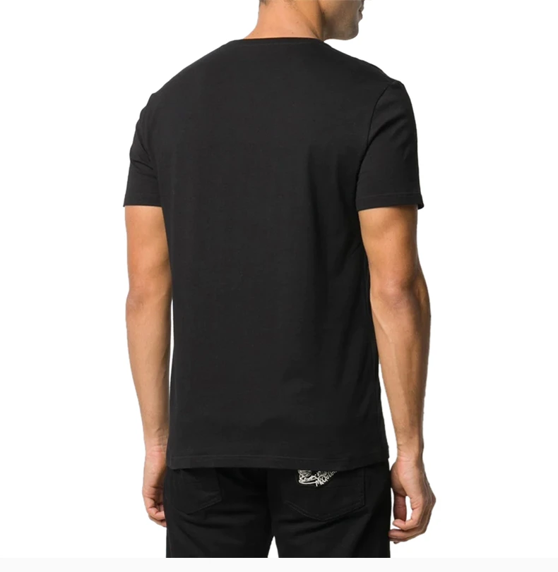 商品Alexander McQueen|ALEXANDER MCQUEEN 亚历山大·麦昆 男士黑色棉质T恤 649876-QQZ56-0901,价格¥906,第7张图片详细描述