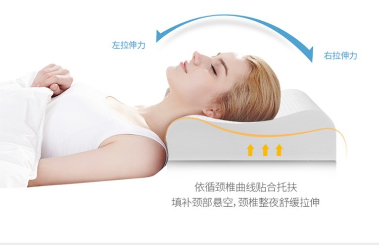 商品[国内直发] FUWUQU|福物区 乳胶枕 进口泰国天然乳胶枕头 人体工学 三曲线设计颈椎枕\x0a 乳胶枕,价格¥212,第4张图片详细描述