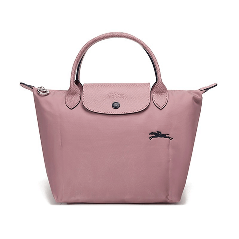 商品Longchamp|LONGCHAMP 珑骧 女士织物小号短柄手提包 复古粉色 L1621619P44,价格¥1195,第4张图片详细描述