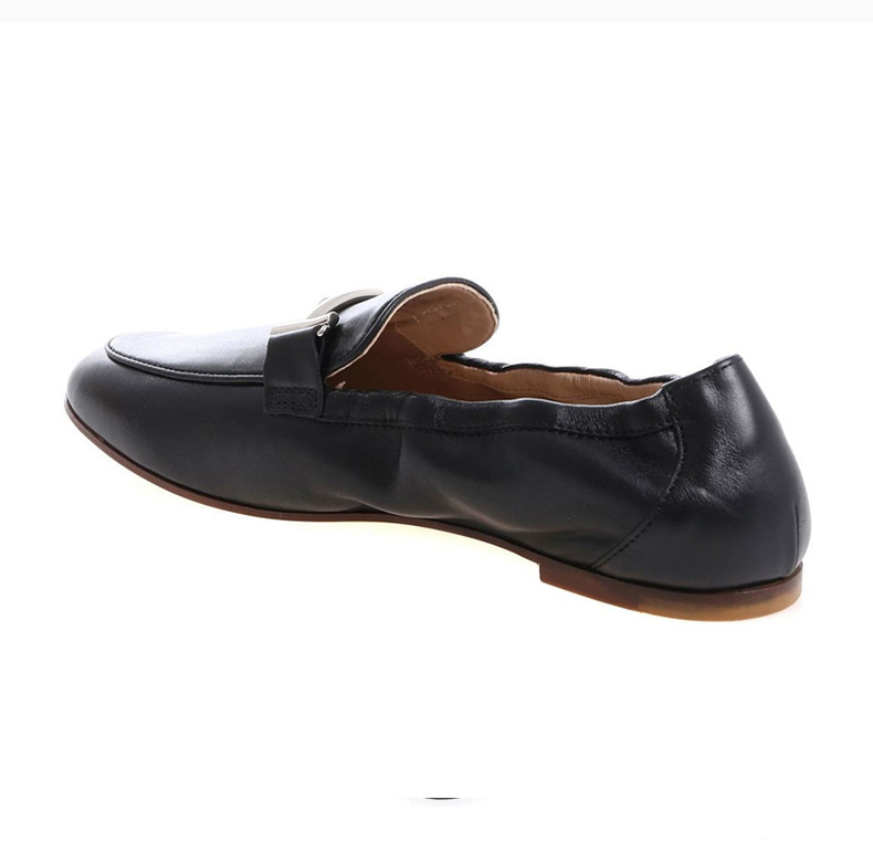 商品Tod's|TOD'S 女士黑色双 T 细节皮革乐福鞋 XXW79A0X010LUEB999,价格¥2766,第9张图片详细描述