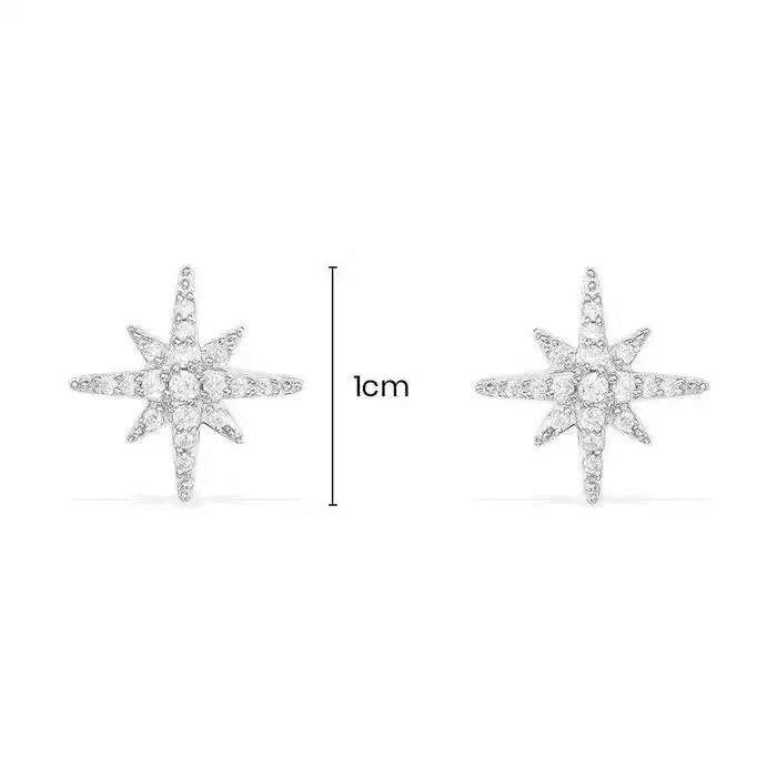 商品[国内直发] apm Monaco|apm MONACO 六芒星银耳钉 AE8419OX  X004,价格¥640,第3张图片详细描述