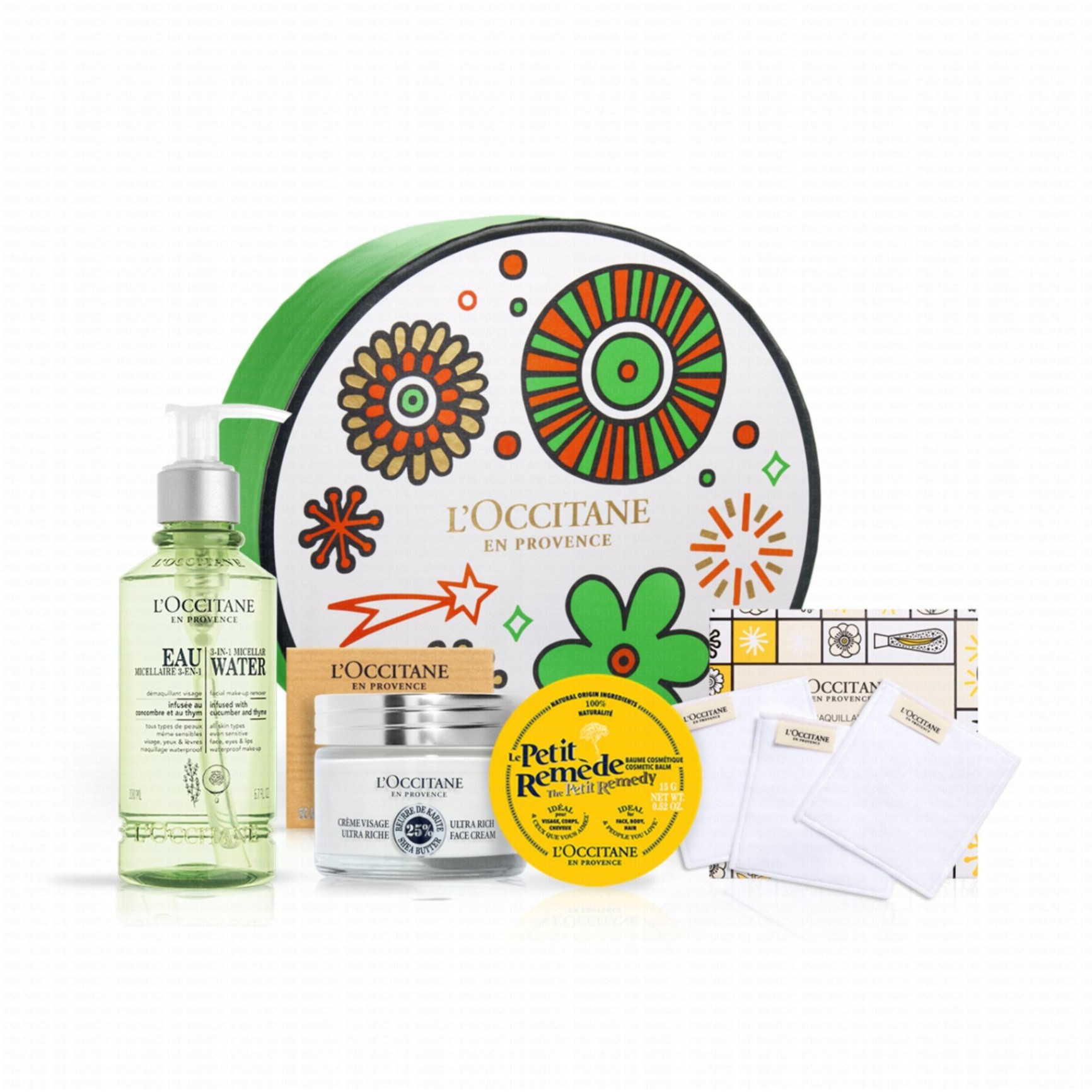 商品L'Occitane|欧舒丹2022限量护肤套装 黄瓜百里香卸妆水200ml+乳木果面霜50ml+修复霜15g+化妆棉3,价格¥426,第11张图片详细描述