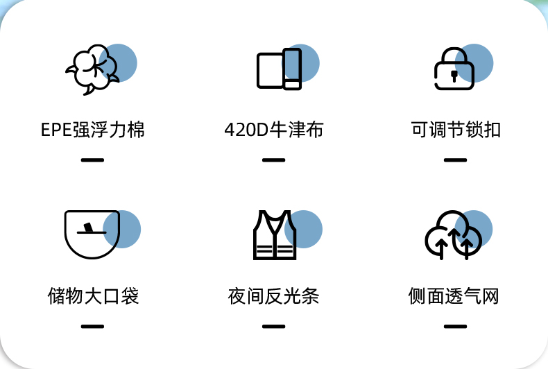 商品[国内直发] MobiGarden|逐浪背心 户外水上运动大浮力安全背心男女通用,价格¥231,第10张图片详细描述