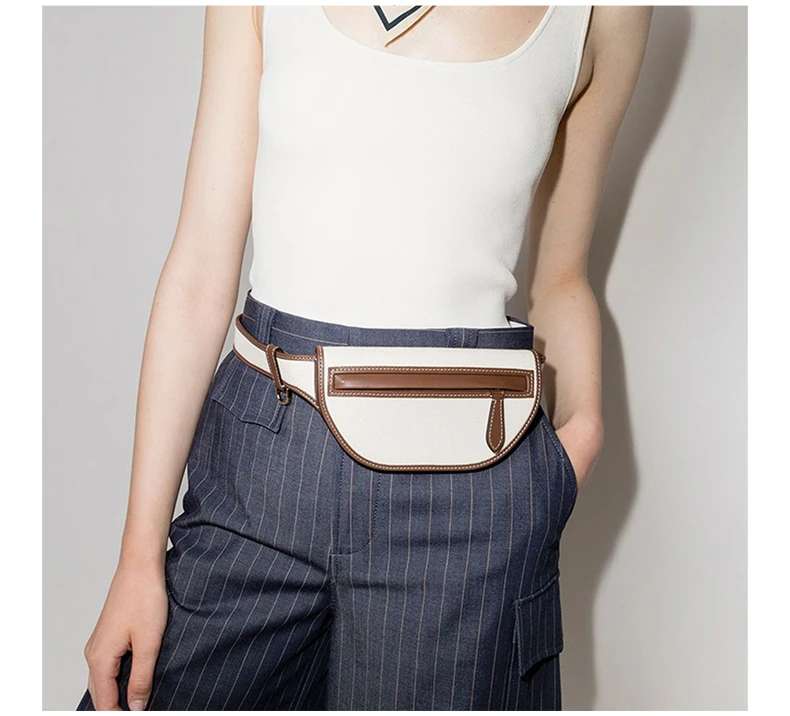 商品[国内直发] Burberry|BURBERRY 米白色女士腰包 8039534,价格¥7582,第6张图片详细描述