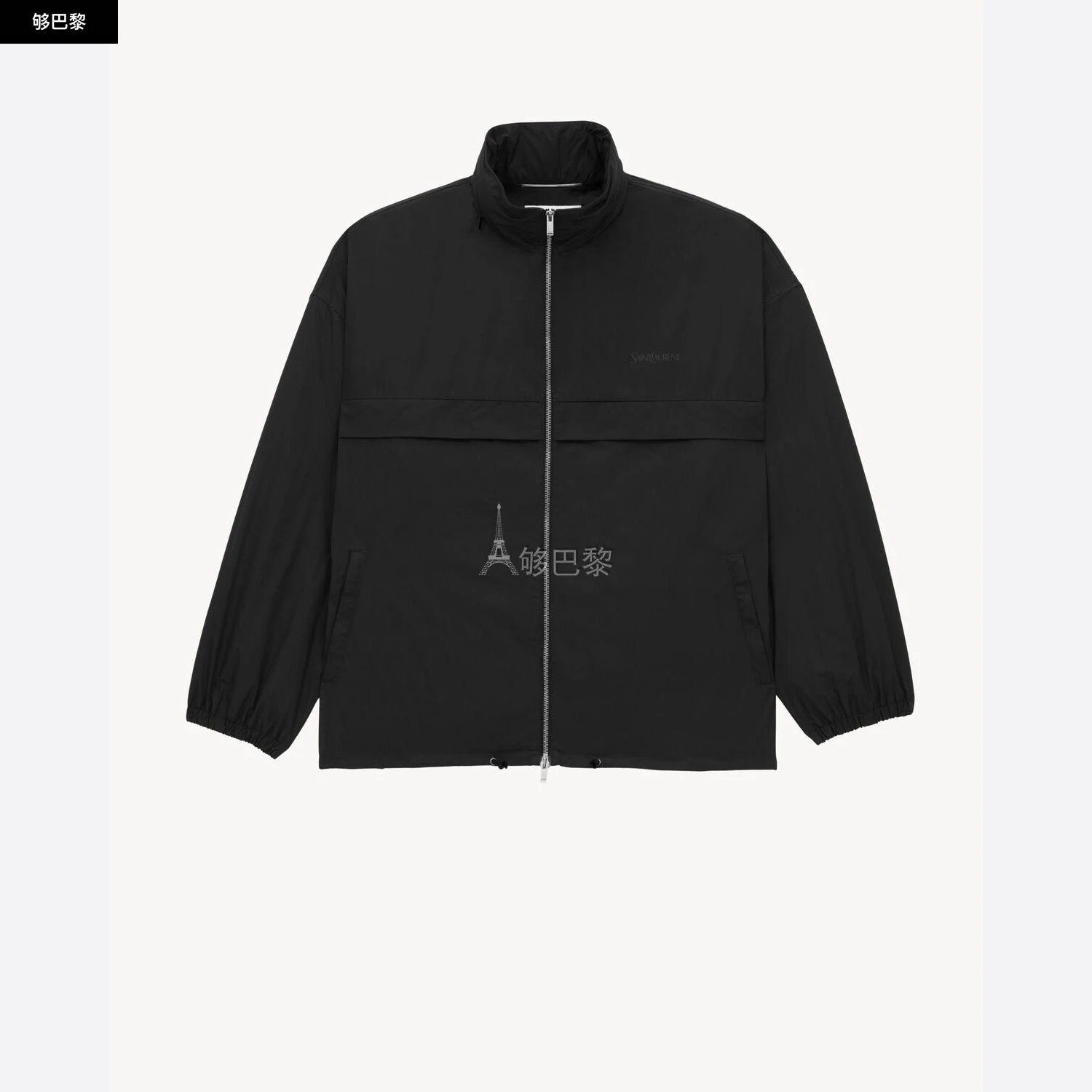 商品Yves Saint Laurent|【预售】 YSL圣罗兰 24秋冬 男士 大衣 SAINT LAURENT哔叽夹克 816928YZ9AG1000,价格¥20199,第2张图片详细描述