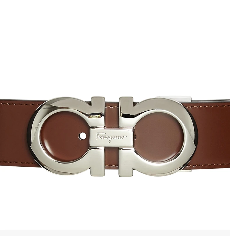 商品Salvatore Ferragamo|SALVATORE FERRAGAMO 棕色男士腰带 675542-746520,价格¥2477,第7张图片详细描述