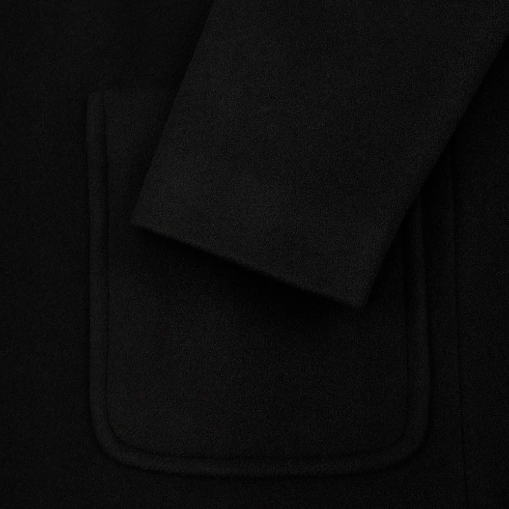 商品Max Mara|MAX MARA 女士黑色100%羊毛大衣 50861053-600-006,价格¥2576,第5张图片详细描述