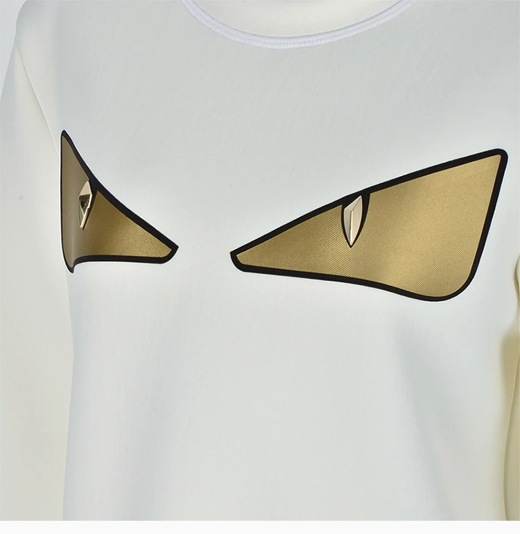 商品Fendi|FENDI 米白色女士卫衣/帽衫 FAF089-A6MG-F0C00,价格¥3513,第6张图片详细描述
