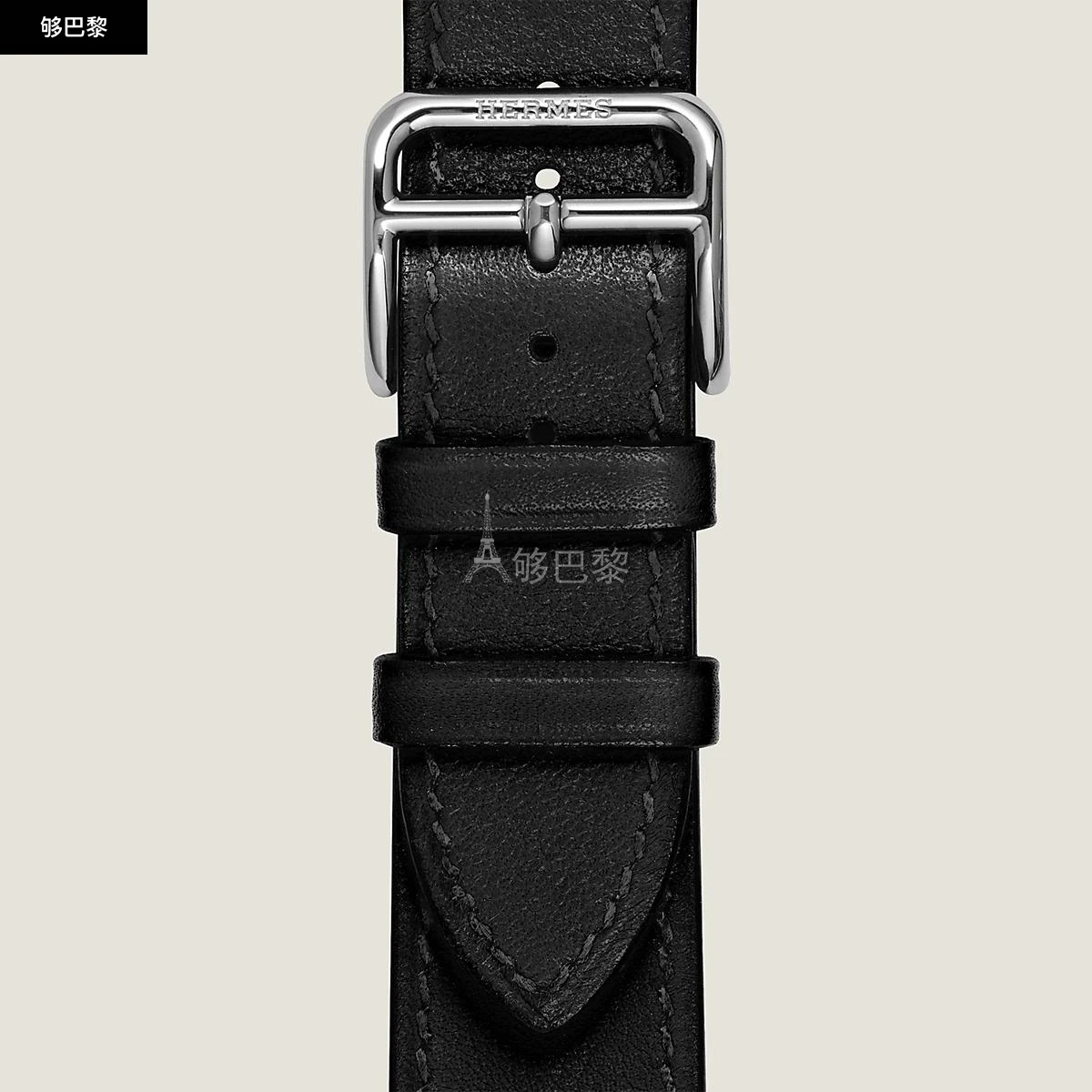 商品Hermes|【预售】 爱马仕 24秋冬 女士 手表带 Bracelet pour Heure H Moyen modèle 30 mm, simple tour WKB0102WK89113,价格¥3173,第3张图片详细描述
