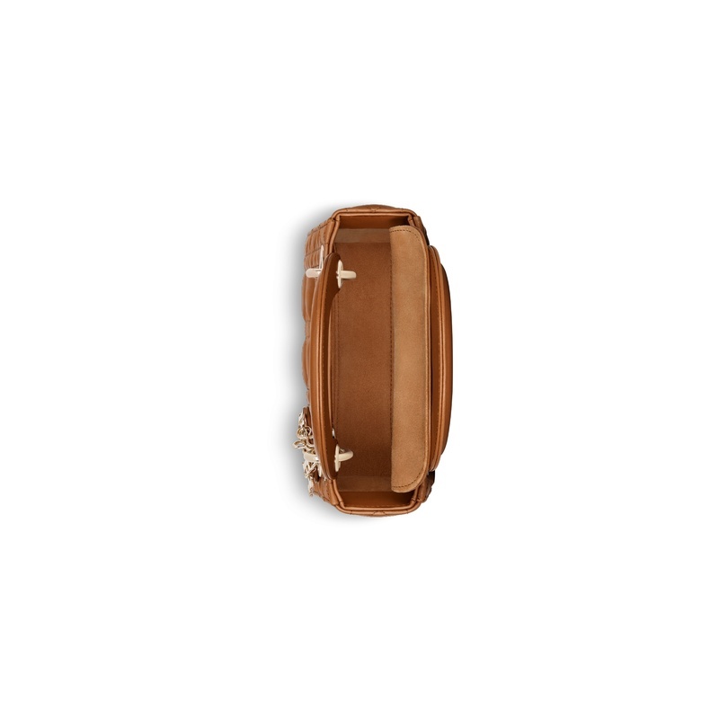 商品Dior|迪奥 Lady Dior系列女士棕色羊皮手提包 M0505ONGE_M44M,价格¥36342,第8张图片详细描述