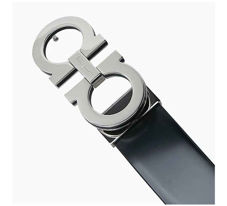 商品Salvatore Ferragamo|Salvatore Ferragamo 菲拉格慕 男士黑色可调节腰带 67-9880-688759【包装随机，部分无包装盒】,价格¥3515,第8张图片详细描述