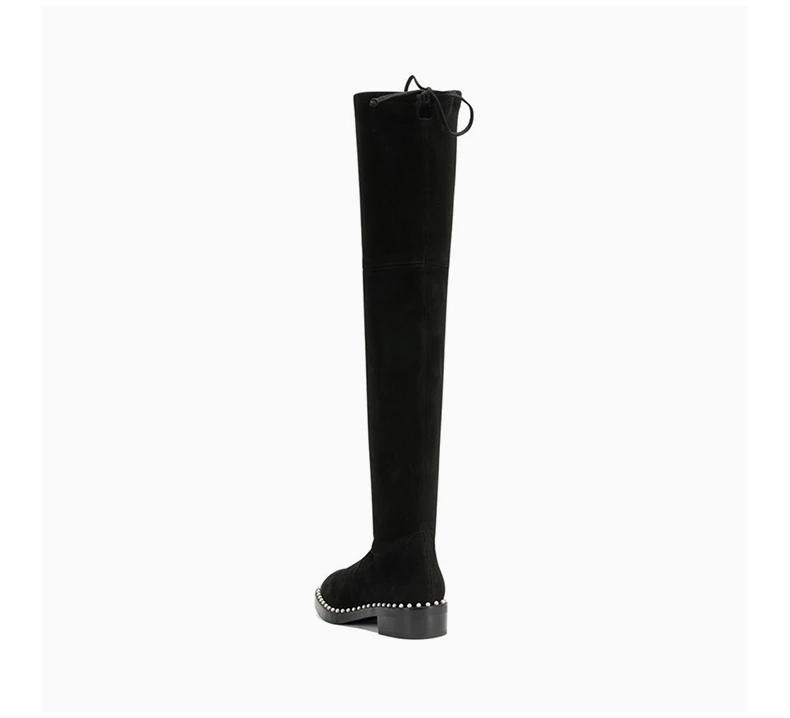 商品[国内直发] Stuart Weitzman|STUART WEITZMAN 黑色女士过膝长靴 LOWLAND-PEARL-BLK,价格¥4515,第6张图片详细描述