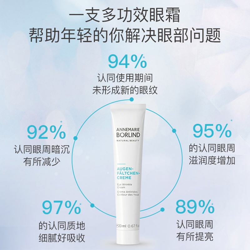 商品Annemarie Borlind|安娜柏林小白管抗皱眼霜20ml,价格¥210,第14张图片详细描述