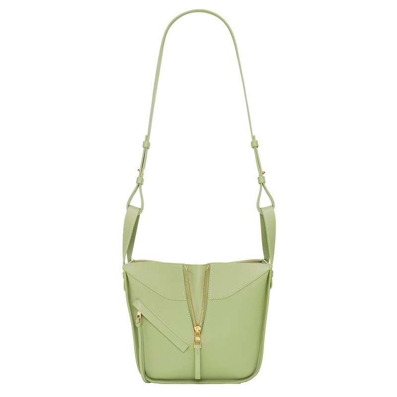 商品Loewe|罗意威24新款 女士绿色小牛皮可调肩带拉链手提包 A538H13X10-3916,价格¥18874,第19张图片详细描述