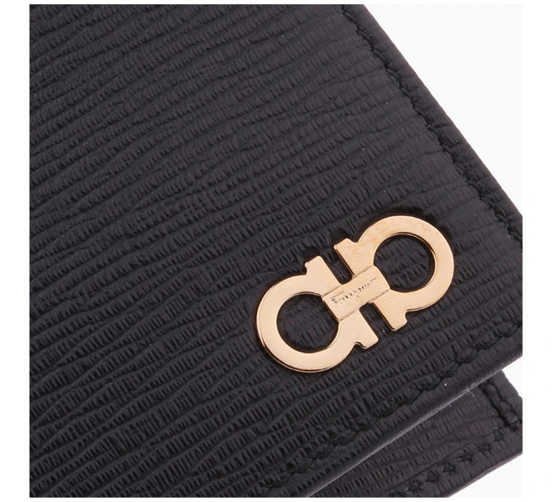 商品Salvatore Ferragamo|Salvatore Ferragamo 菲拉格慕 男士黑色牛皮钱包 66-A063-0685950,价格¥3443,第6张图片详细描述