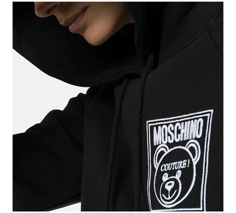 商品Moschino|MOSCHINO 黑色女士卫衣/帽衫 EA1709-5527-4555,价格¥1513,第8张图片详细描述