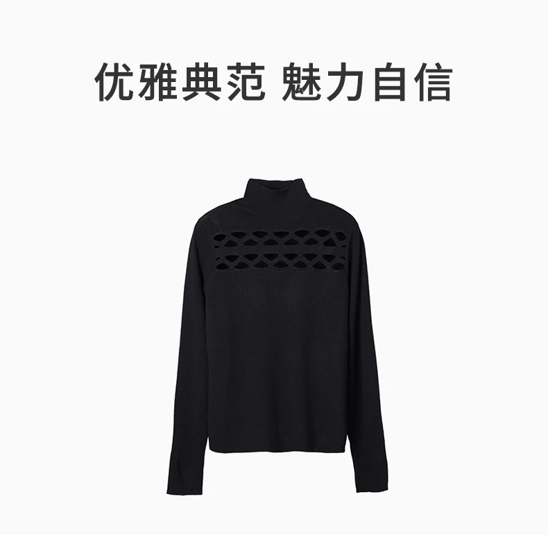 商品Chloé|CHLOE' 黑色女士针织衫/毛衣 C21AMP27-670-001,价格¥2128,第1张图片详细描述