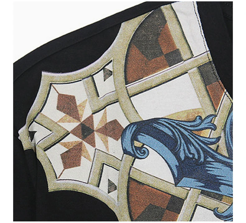 商品[国内直发] Versace|VERSACE 黑色男士T恤 V800683-VJ00236-V7008,价格¥1190,第7张图片详细描述