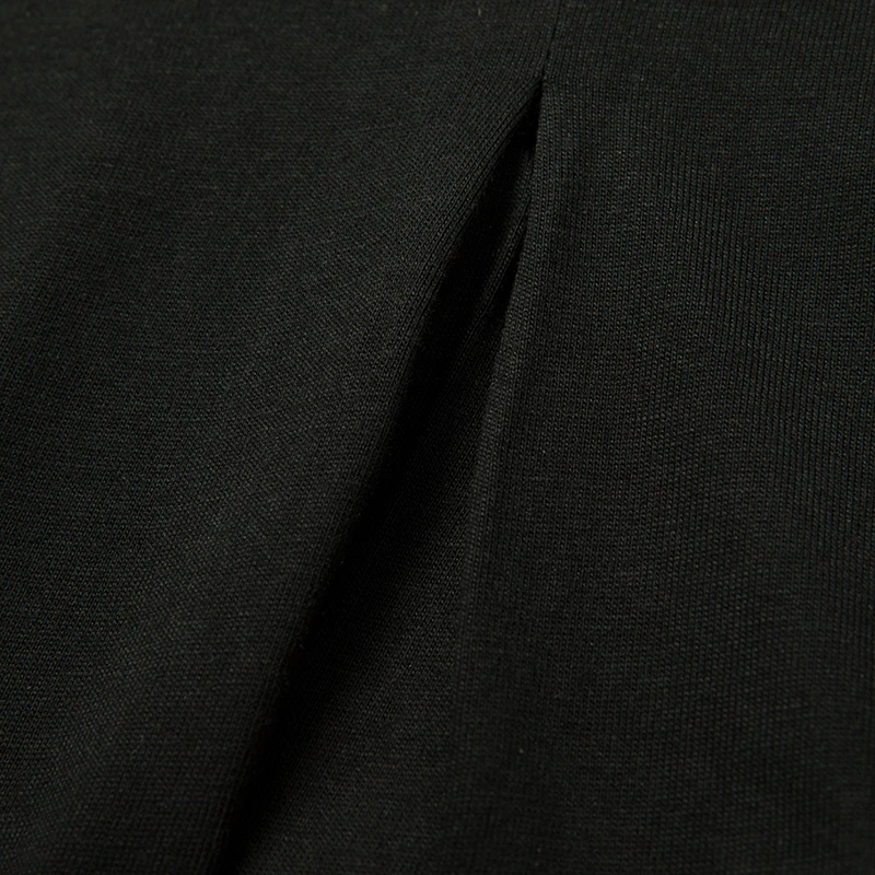 商品[国内直发] Sandro|SANDRO 女士黑色棉质T恤 R130055P-BLACK,价格¥432,第3张图片详细描述