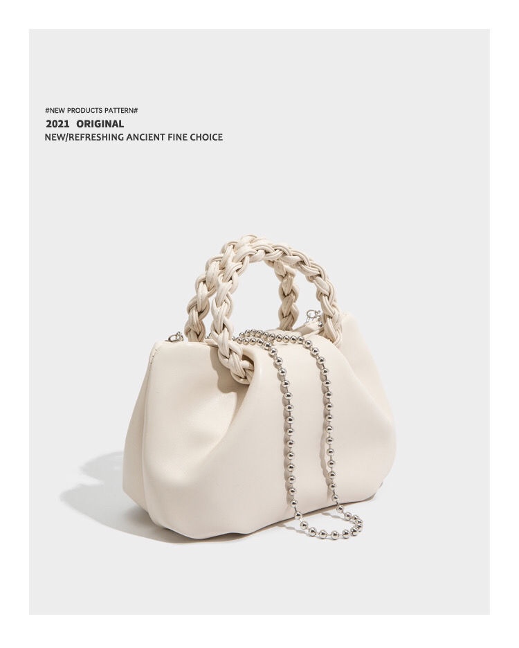商品[国内直发] GLENVINTEN|格岚云顿夏天女包包2022新款潮轻奢小众设计百搭手提云朵包,价格¥170,第5张图片详细描述