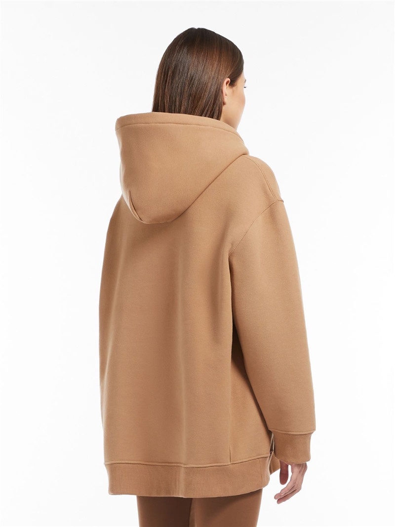 商品[国内直发] Max Mara|棉质字母印花宽松抽绳连帽卫衣 ADITO,价格¥1823,第8张图片详细描述